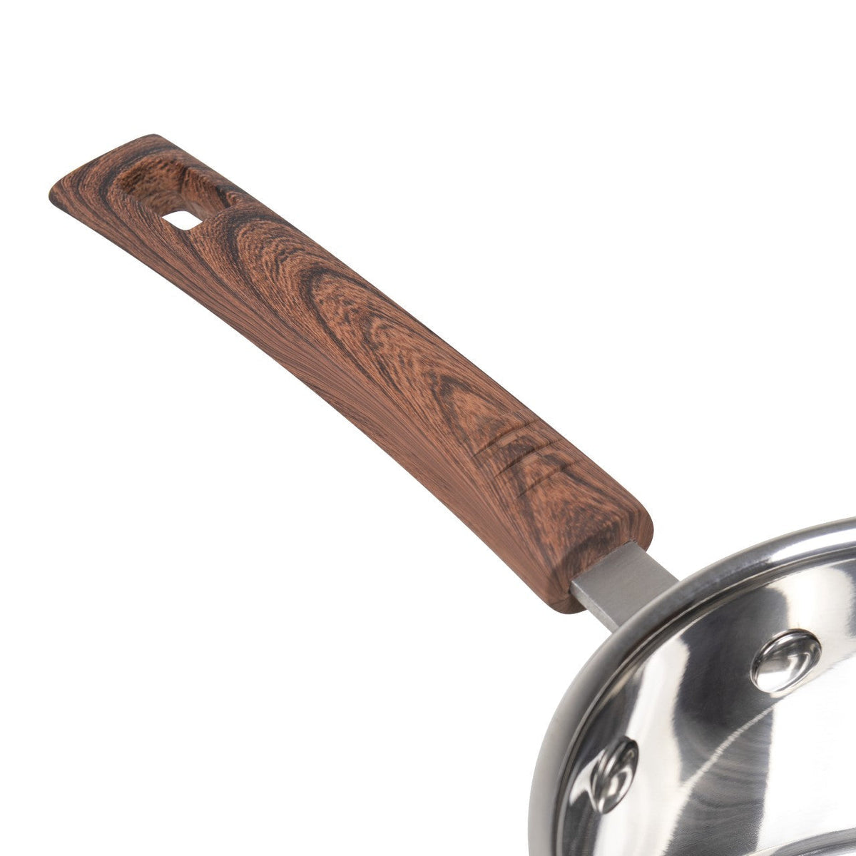 Sq Professional Lustro Touch Stainless Steel Cookware Set Of 6 Brown