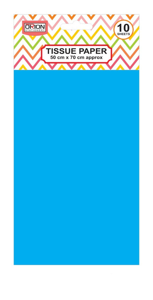Tissue Paper Pack Size 50 x 75cm 10 Sheets Turquoise BB2009