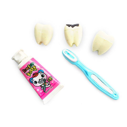 Dental Care 3D Novelty Eraser Set