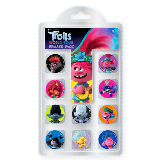 Trolls World Tour Eraser Pack