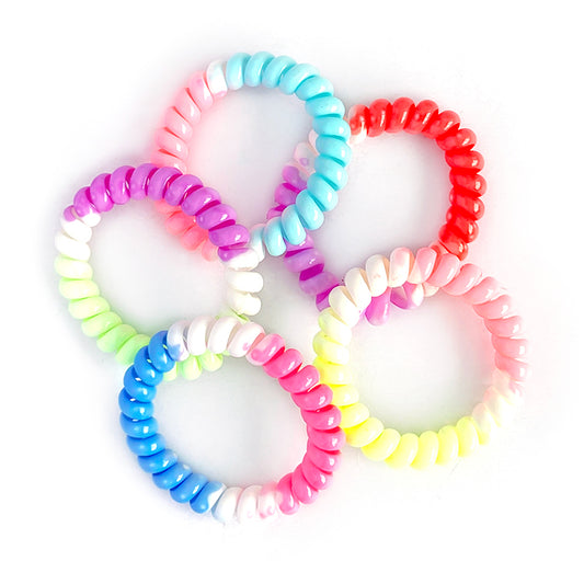 Two Tone Coil Bands x 5