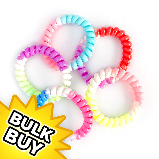 Two Tone Coil Bands x 100 ( BULK BUY )