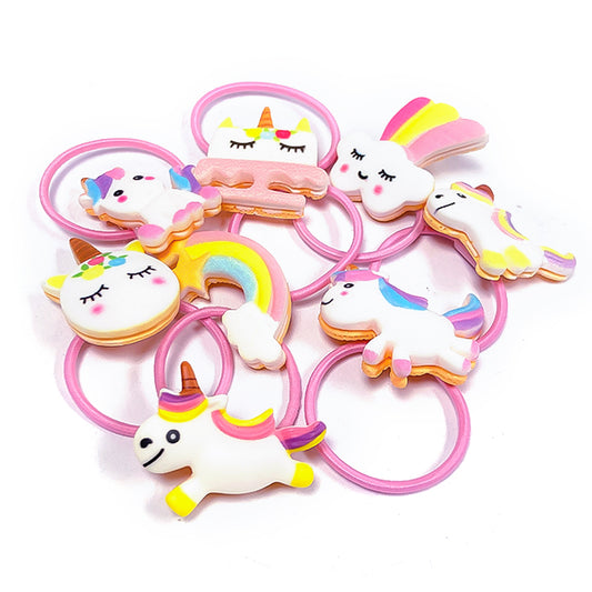 Unicorn And Rainbows Cute Ponios x 6