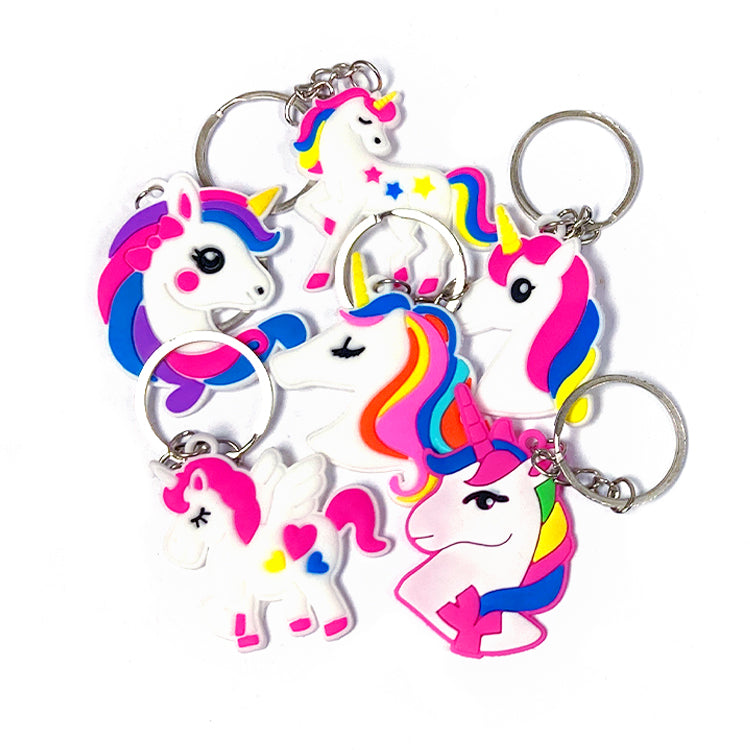Chunky Unicorn Keychains x 6