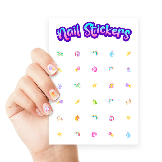 Unicorn Nail Art Sticker Sheet