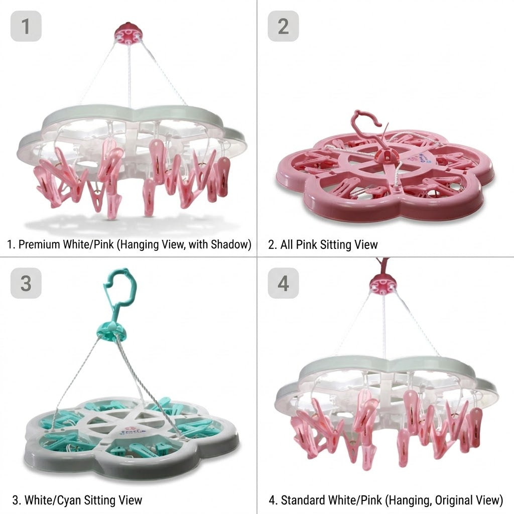 Clothes Peg Laundry Hanger 36Cm Assorted Colours
