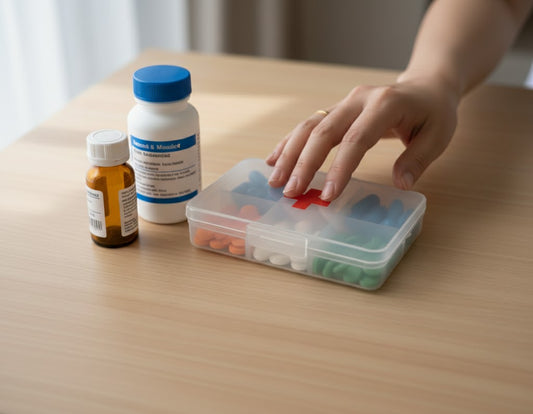 Clear Plastic First Aid Pill Bo x Organiser