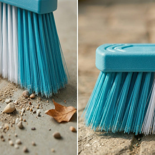Stiff Hard Bristle Cleaning Broom Head, 180G Assorted Colours