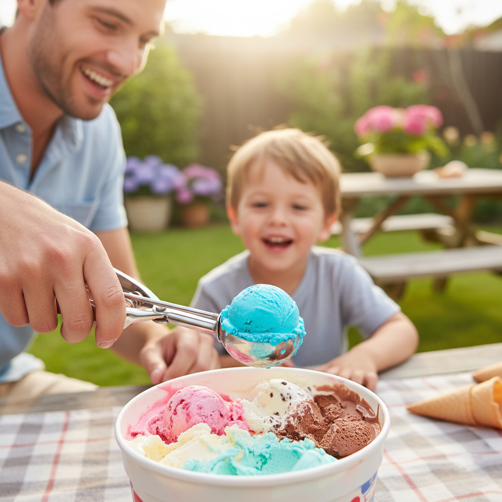 Stainless Steel Ice Cream Scoop – Professional Serving Tool