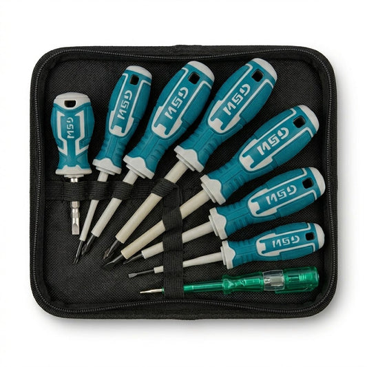 7 – Piece Screwdriver Diy Set 589G – Compact Tool Kit