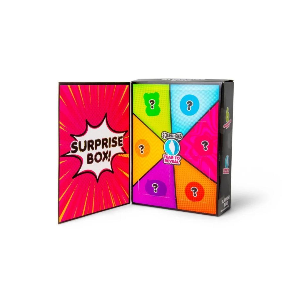 Scrunchems Squishy Surprise Box - 6 Pack of Squishy Fidget Sensory Toys Box Set