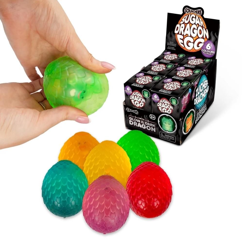 Scrunchems Sugar Dragon Egg - Glow in the Dark - 6 Colours