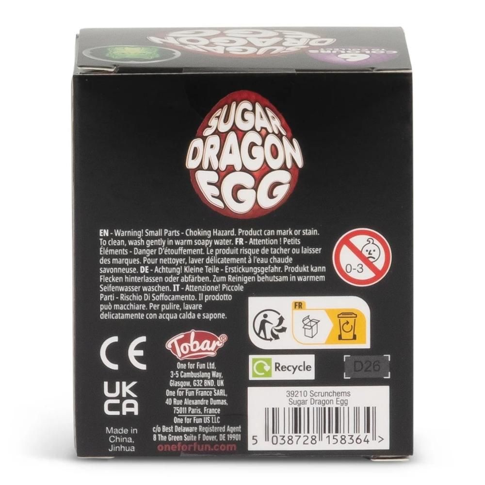 Scrunchems Sugar Dragon Egg - Glow in the Dark - 6 Colours
