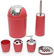 Full Set Bathroom Accessories With Printed Design Assorted Designs