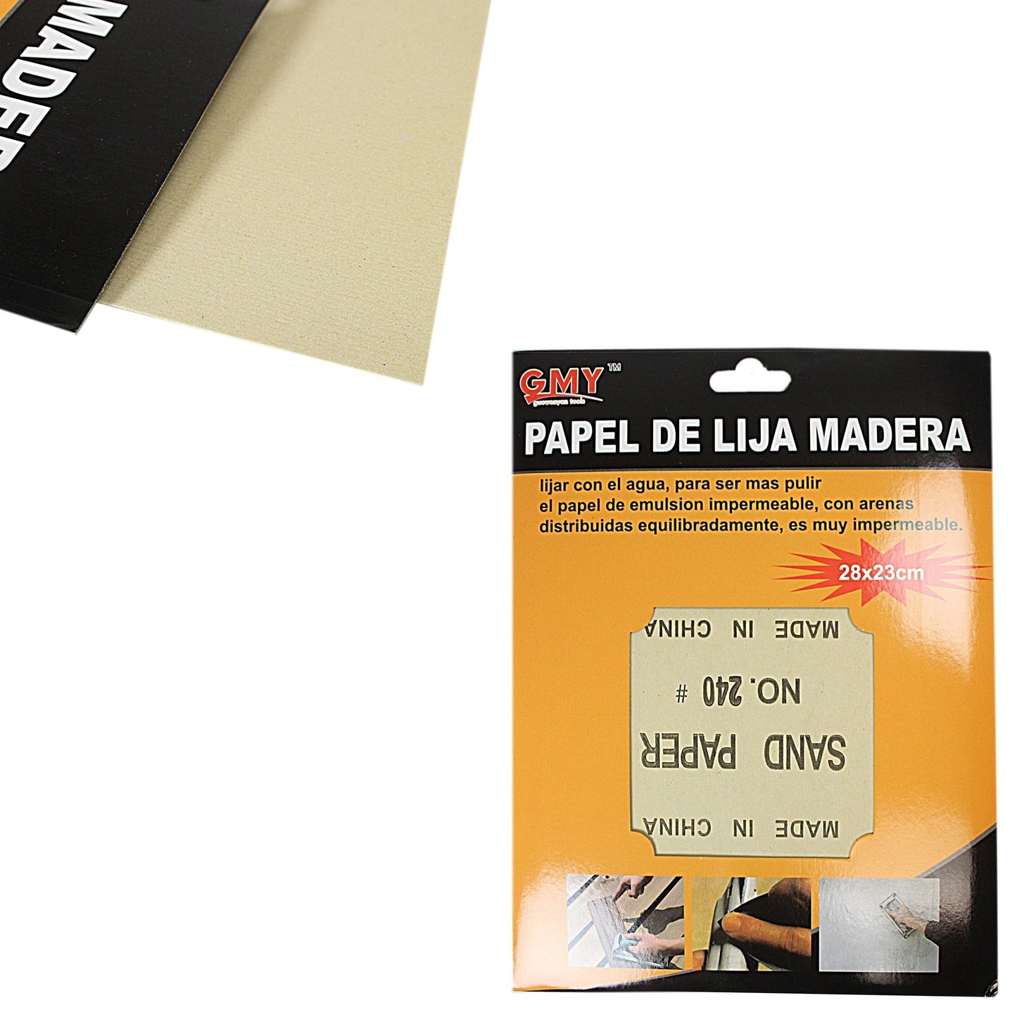 DIY Abrasive Sanding Paper 28 x 23 cm Pack of 6 3125