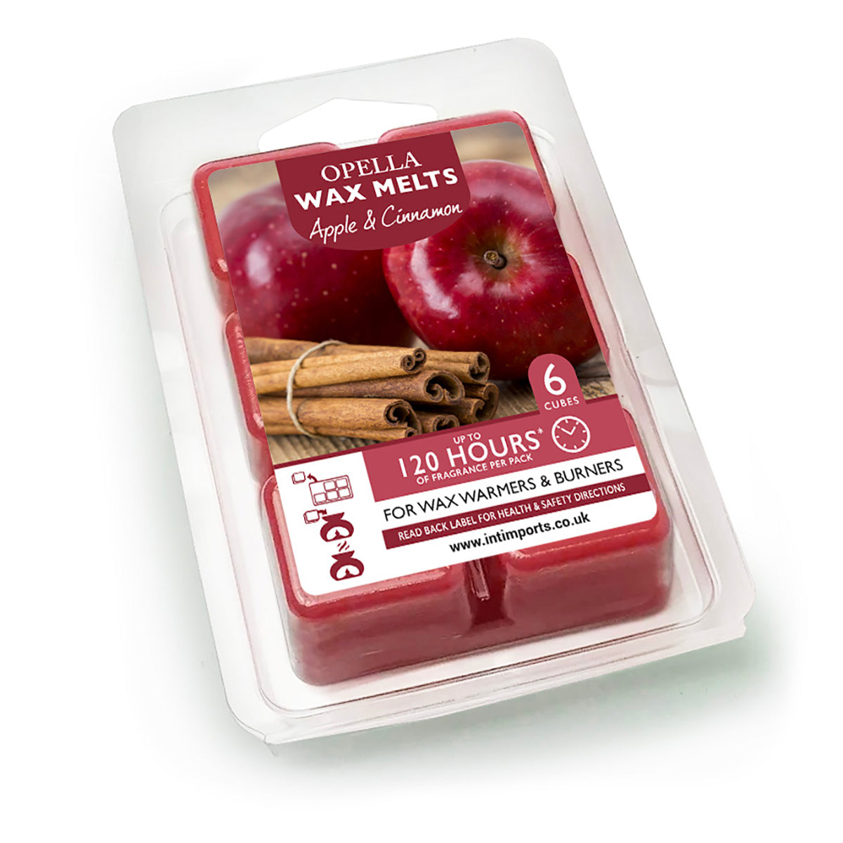Opella Wax Melts 6 Cubes Scented Apple And Cinnamon 7 X 10Cm