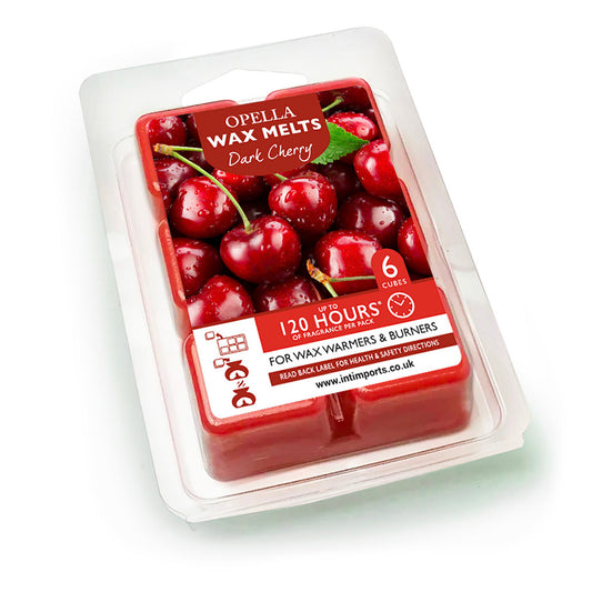 Opella Wax Melts 6 Cubes Scented Dark Cherry 7 x 10cm CDWXDC