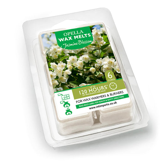 Opella Wax Melts 6 Cubes Scented Jasmine Blossom 7 x 10cm CDWXDJ