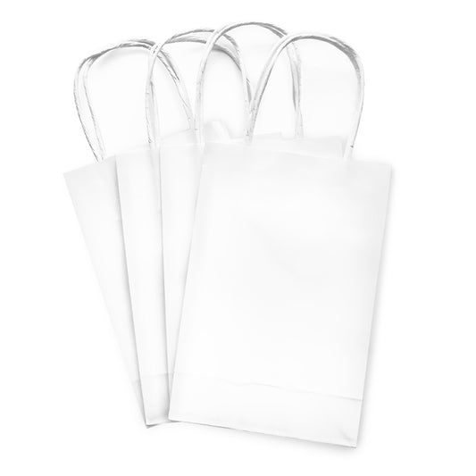 White Kraft Party/Gift Bags x 4