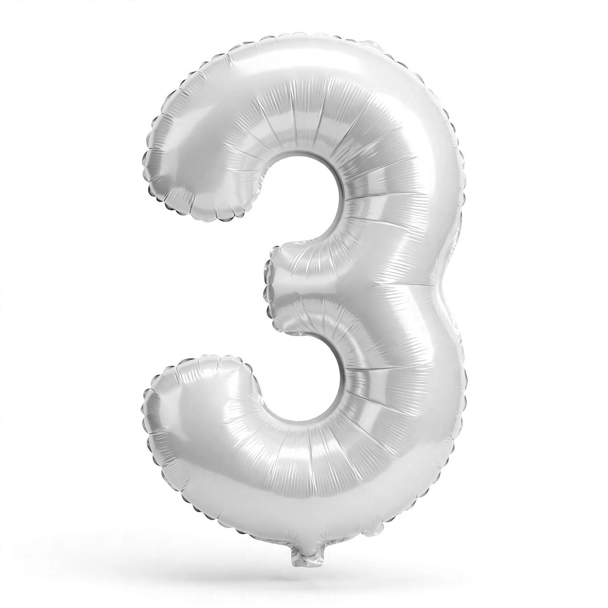 Foil Birthday Foil Balloons Numbers (0-9) 3 Colours - Gold, White, Rose Gold