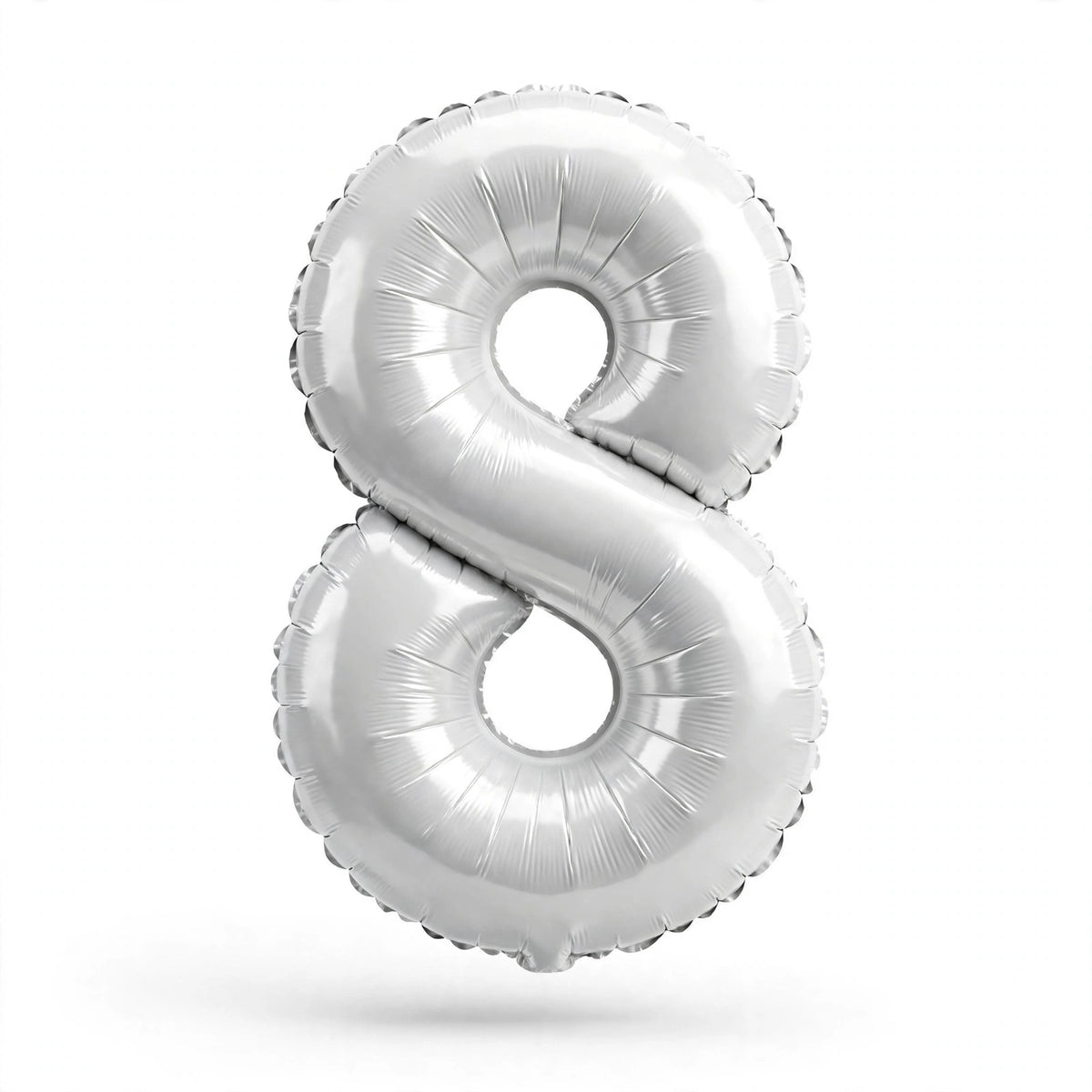 Foil Birthday Foil Balloons Numbers (0-9) 3 Colours - Gold, White, Rose Gold