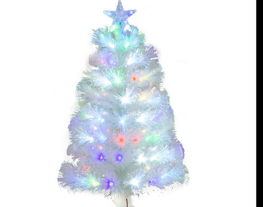 Christmas Home Artificial White Tree Fibre Optic Colour Changing Tree 150cm (5FT) 3925