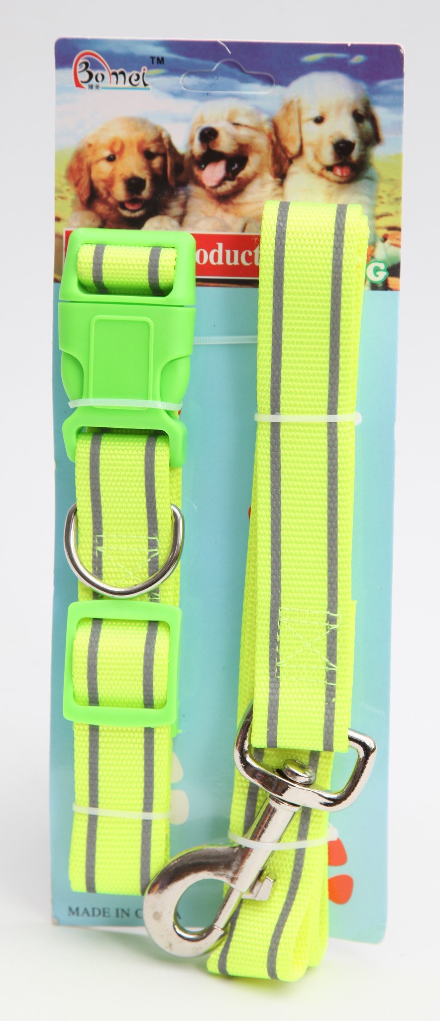 Pet Dog Lead Leash And Collar Assorted Colours