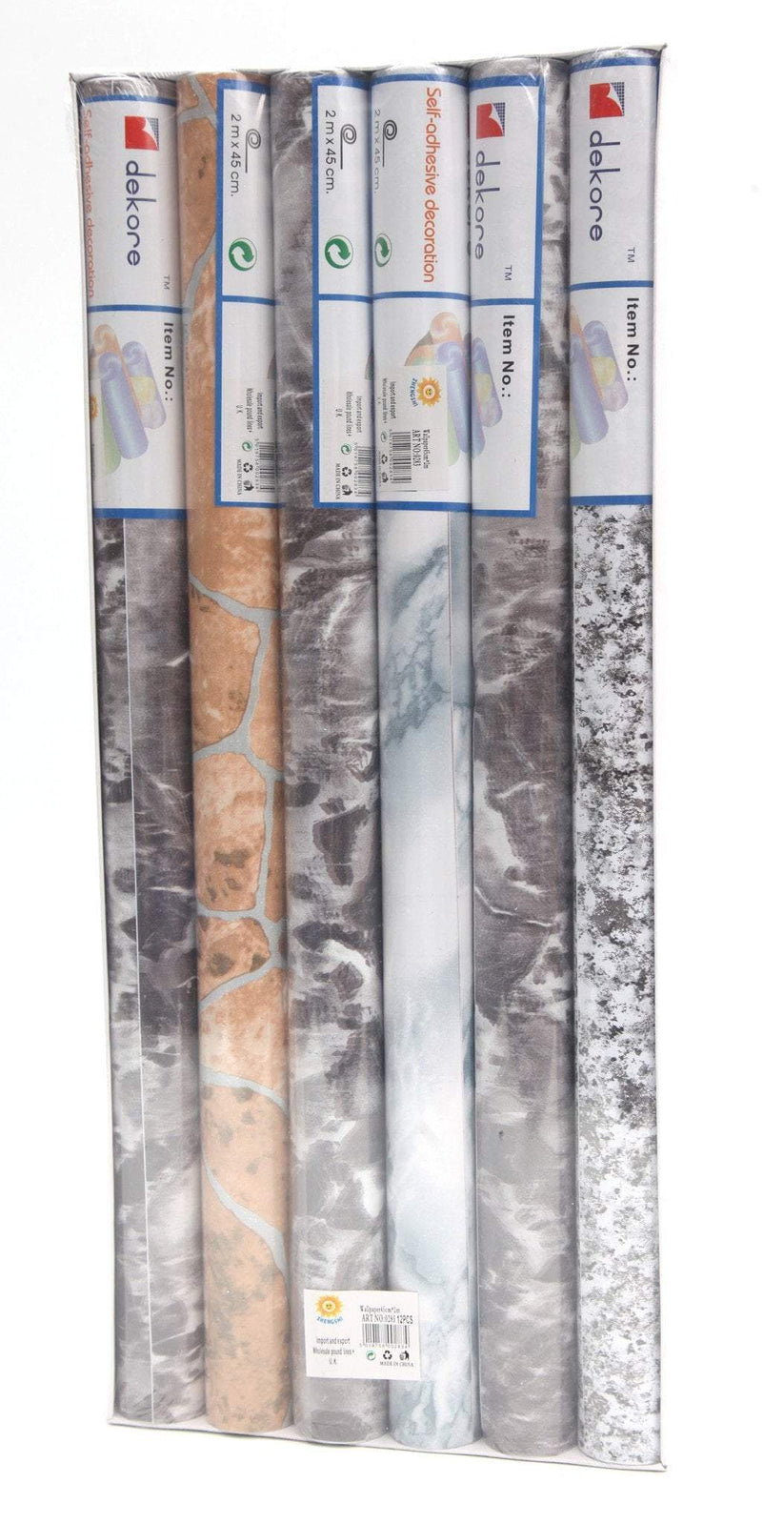 Adhesive Stick On Wallpaper 45 X 200 Cm Assorted Designs