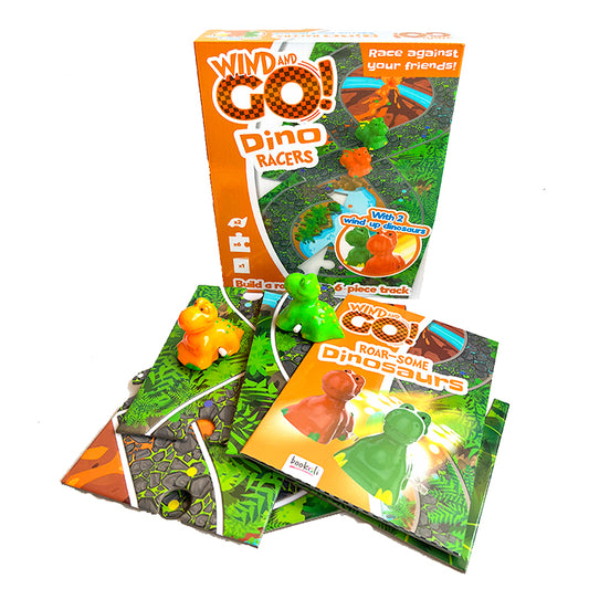 Wind Up And Go Dino Racers Set
