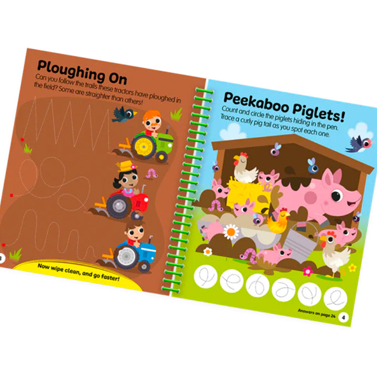 Farm Wipe Clean Spiral Activity Book