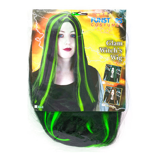 Green Glam Witch Wig