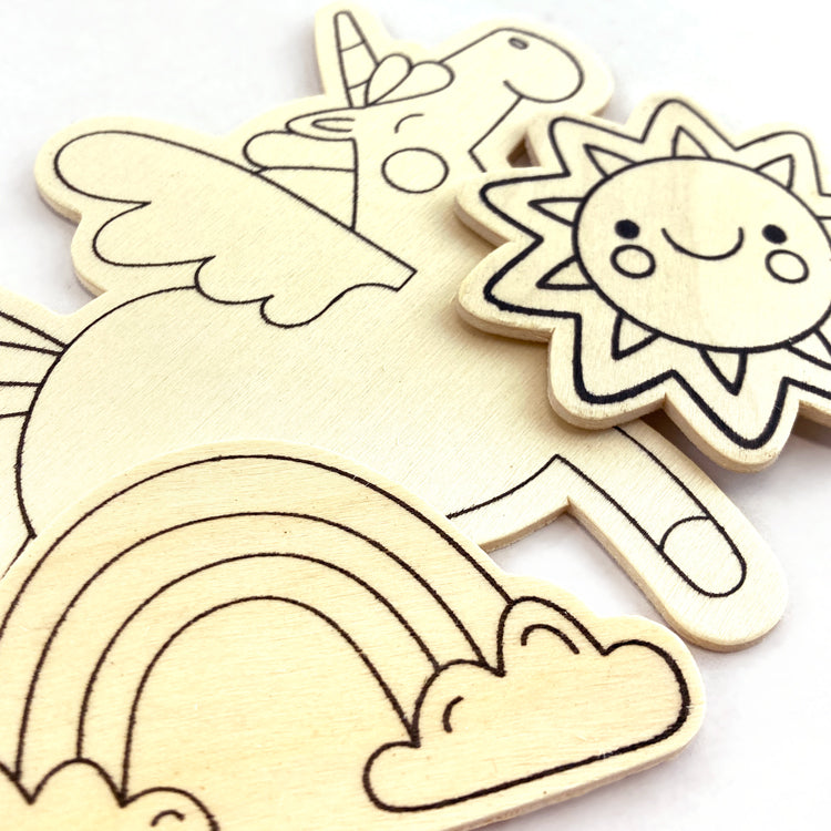 Crayola Colour In Wooden Shapes Pack