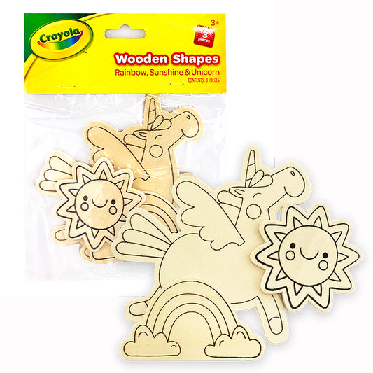 Crayola Colour In Wooden Shapes Pack