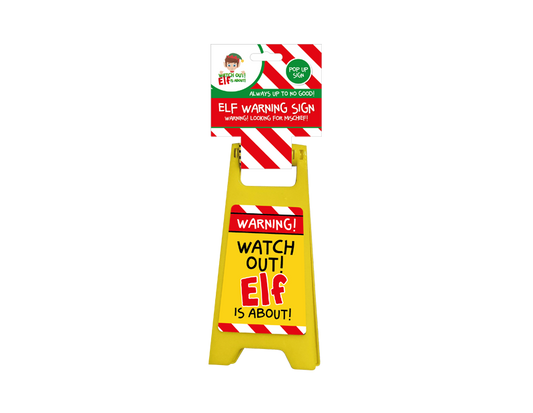 Elf Novelty Warning Sign