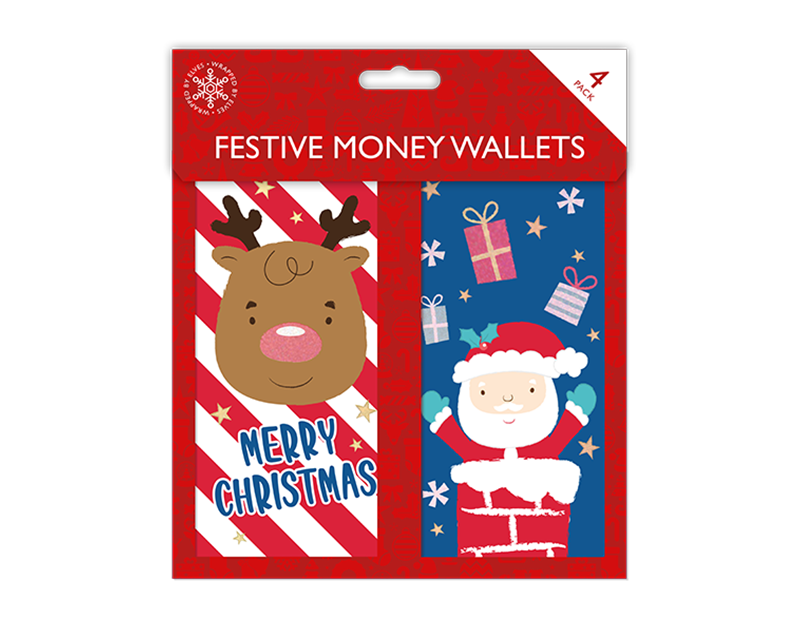 Festive Money Wallets x 4