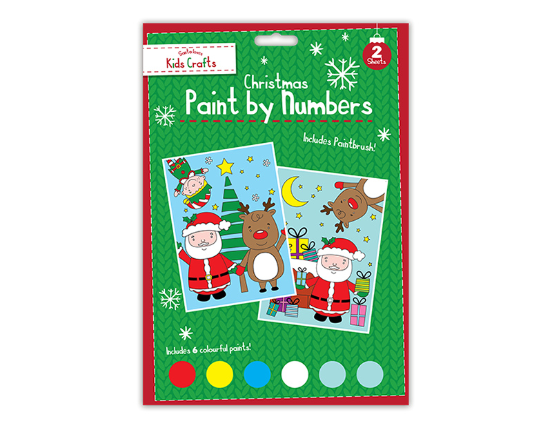 Christmas Jumbo Paint By Numbers Twin Pack