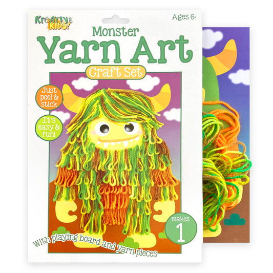 Cute Monster Yarn Art Kit