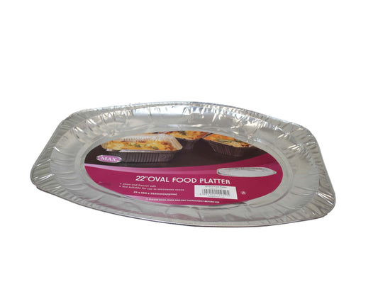 Large Oval Food Platter Ideal For Parties BBQ Serving Food Tray 55.2cm x 36cm SKKCF16-1052 (Parcel Rate)