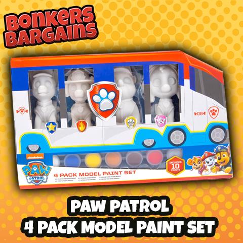 Paw Patrol 4 Pack Model Craft Set