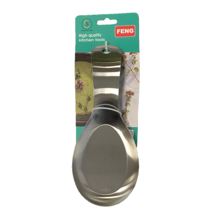 Metal Flat Kitchen Spoon Rest 20 x 8.5 cm 7371 (Parcel Rate)