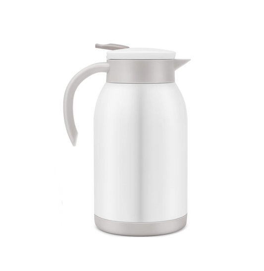 Stainless Steel Tea Coffee Pot with Plastic Handle 900 ml Assorted Colours 7394 (Parcel Rate)