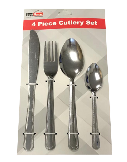 BestHouse Steel Kitchen Dining Cutlery Set of 4 BB3055 (Parcel Rate)