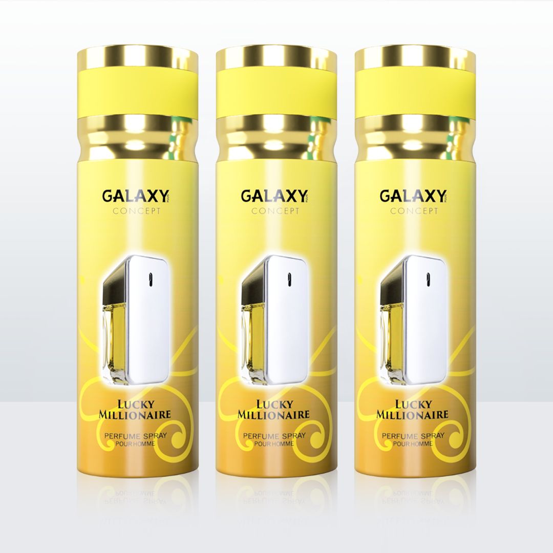 Galaxy Plus Concept LUCKY MILLIONAIRE Perfume Body Spray -