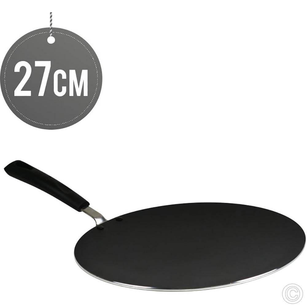 KLASSIC Non Stick Aluminium Tawa/Pan 27cm 3.5mm Kitchen Home STK103 (Parcel Rate)