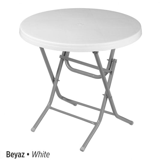 Manolya Folding Table Round 80 x 73 cm CT058 (Big Parcel Rate)